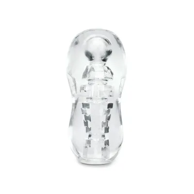 Zolo Gripz Spinner Squeezable Clear Stroker