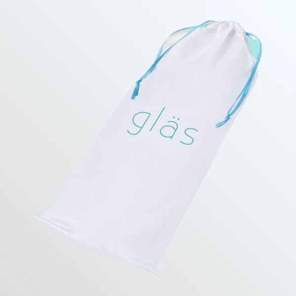 Gläs Double Bull Black Glass Dildo