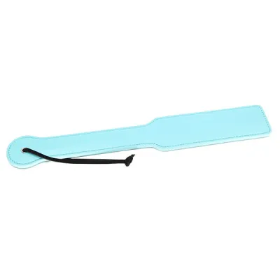 Love In Leather Turquoise Blue Faux Leather Paddle