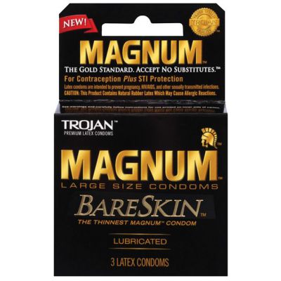 Trojan Condom Magnum Bareskin Pack of 3