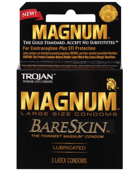 Trojan Condom - Magnum Bareskin - Pack of 3