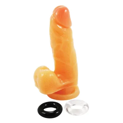 Cloud 9 Dildo Flesh 5 inch with 2 Bonus Cock Rings