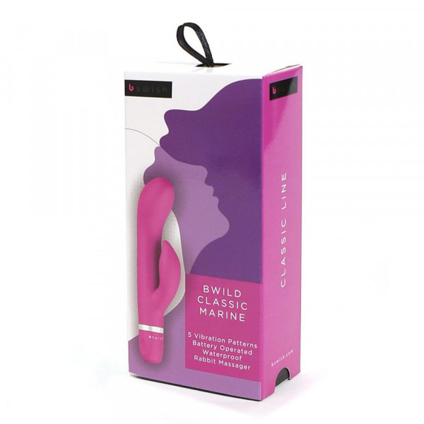 B Swish Bwild Classic Marine Rabbit Vibrator - Cerise