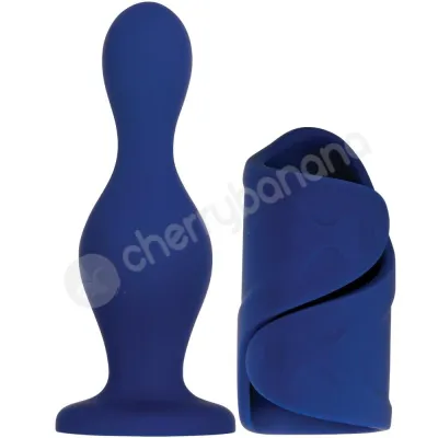 Gender X In s Out s Blue Flexible Dildo Flexible Arms Stroker Set