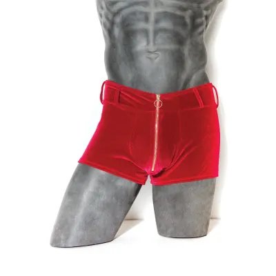 Men s Velvet Zippered Boxer