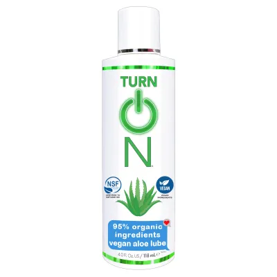 Turn on 95 Organic Ingredients Vegan Aloe Lube 4 Fl Oz