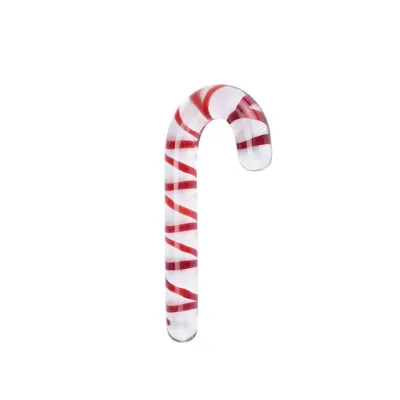 Lucent Candy Glass Massager Red 8 Inch