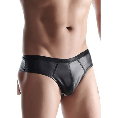 Wetlook Men s brazilian style briefs Black Cheap Men