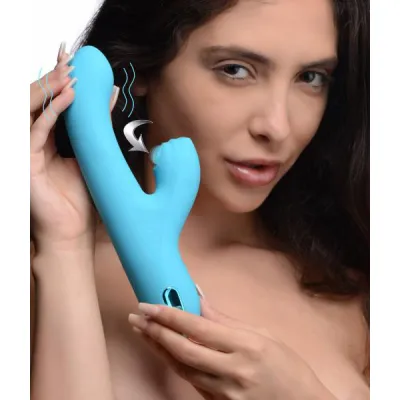 5 Star 13x Silicone Pulsing And Vibrating Rabbit Teal
