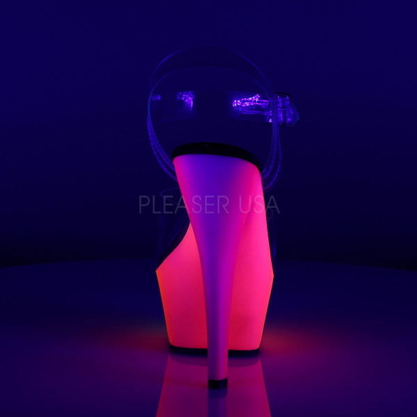 6 inches Heel, 1 3/4 inches PF Ankle Strap Sandal W/Neon MC PF Bottom — image 8 of 8