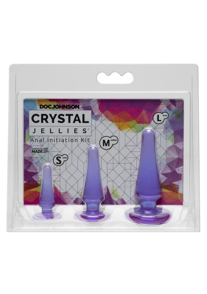 Crystal Jellies - Anal Initiation Kit (Purple)