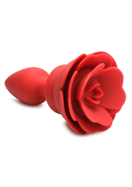 28X Silicone Vibrating Rose Anal Plug with Remote — image 10 of 24