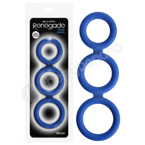 Renegade Blue Triad Cock Ring