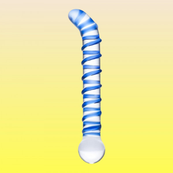Mr.  Swirl 6.5" Glass Glass Dildo