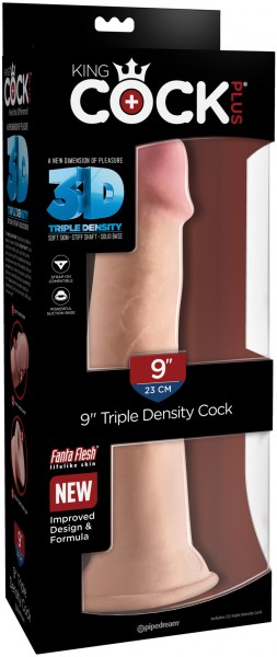 9" Triple Density 3D Cock