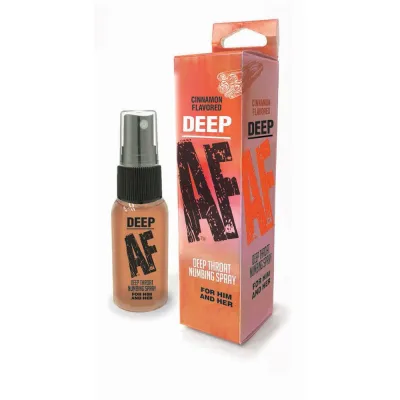 Deep Af Deep Throat Numbing Spray Cinnamon 1 Fl Oz