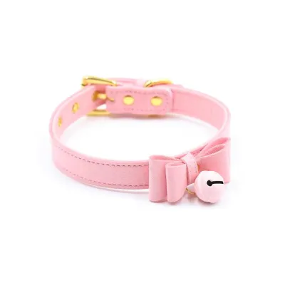 Kitty Cat Bell Collar Pink