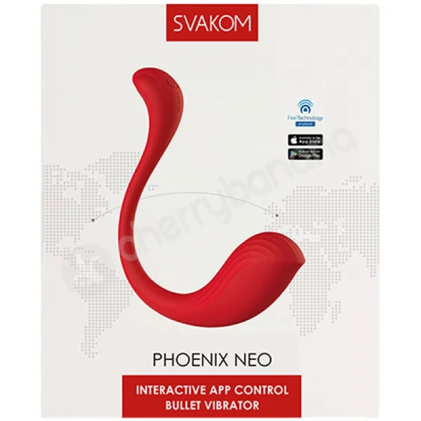 Svakom Phoenix Neo Connexion Series Red Wearable Bullet Vibrator