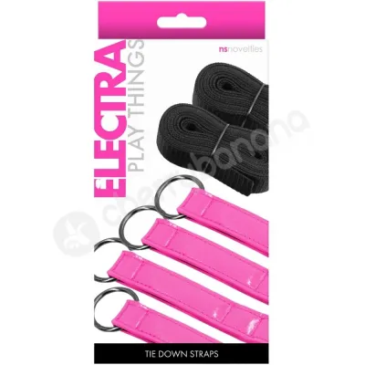 Electra Play Things Neon Pink Bed Restraint Straps