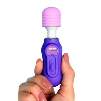 Petite Fleur Mini Vibrating Wand Massager Pink 4 25 Inch