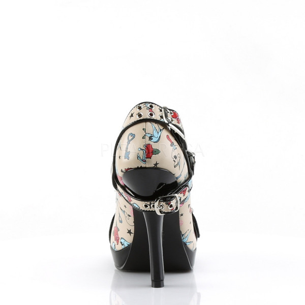SECRET-14 - 4 1/2" Heel, 1/2" P/F Mary Jane Pump W/ Buckle Straps Detail — image 4 of 4