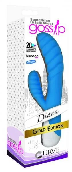 Gossip Something To Talk About Diana Rabbit Vibrator Blue — image 6 of 6