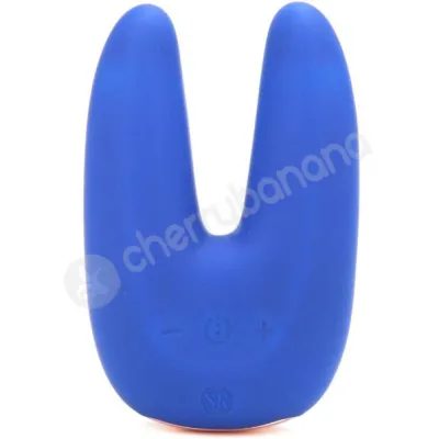 Secret Kisses Dual Motor Blue Vulva Clitoral Vibrator