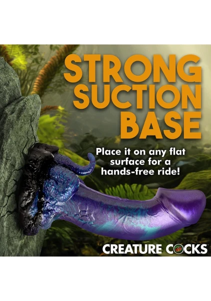Dino-Dick 7.25" Silicone Suction Cup Dildo By Creature Cocks - Large