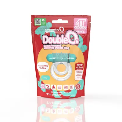 Screaming O 4t Double O 6 Super Powered Vibrating Double Ring Kiwi