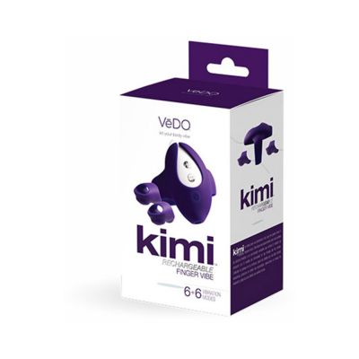 Kimi Rechargeable Dual Finger Vibe Deep Purple