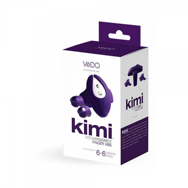 Kimi Rechargeable Dual Finger Vibe Deep Purple