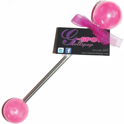 G Spot Lollipop Double Pop Medium Large Passion Pink
