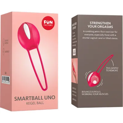 Fun Factory SmartBall Uno Silicone Kegel Balls India Red