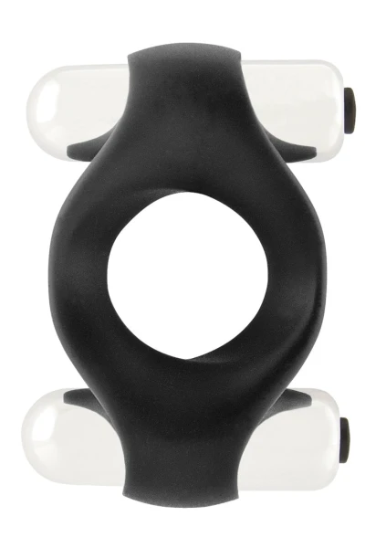 Infinity - Double Vibrating Cockring (Black)