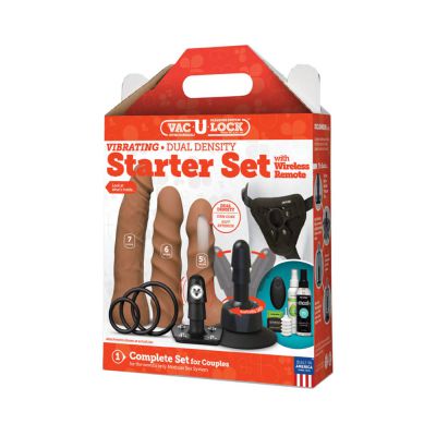 Vac U lock Vibrating Dual Density Starter Set with Wireless Remote