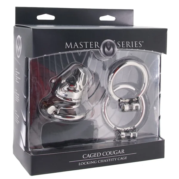Caged Cougar Locking Chastity Cage