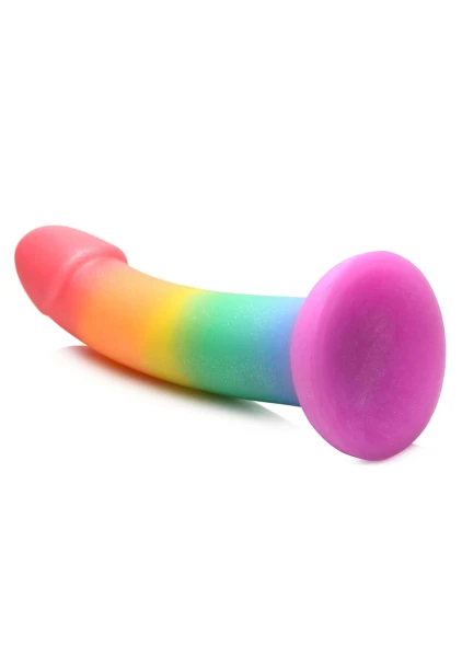 Simply Sweet Phallic Rainbow 6.9" Silicone Suction Cup Dildo