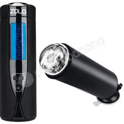 Zolo Tornado Full Shaft Auto Masturbator With Suction Cup Base Erotic Sounds