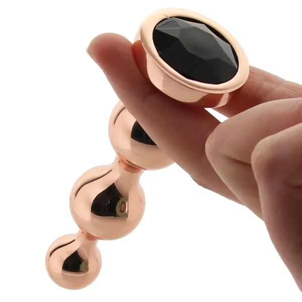 Gold Digger Metal Anal Beads - 1 Plug