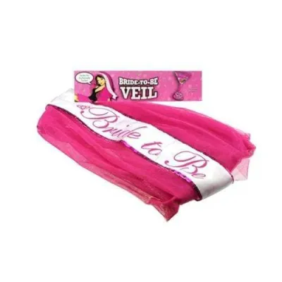 Bride to Be Veil Pink
