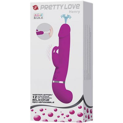 Rechargeable Squirting Rabbit Henry Purple