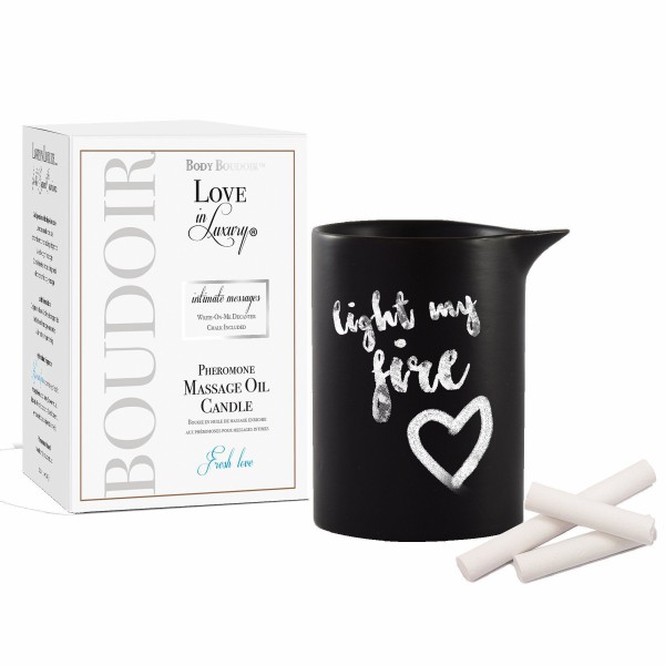 Intimate Messages Chalkboard Massage Candle with Pheromones by Body Boudoir — image 4 of 6