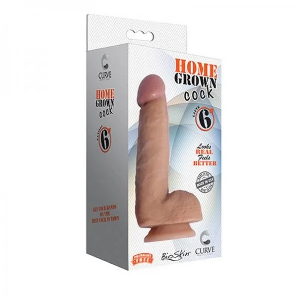 Home Grown 6 inches Bioskin Cock Latte Tan Dildo — image 4 of 4