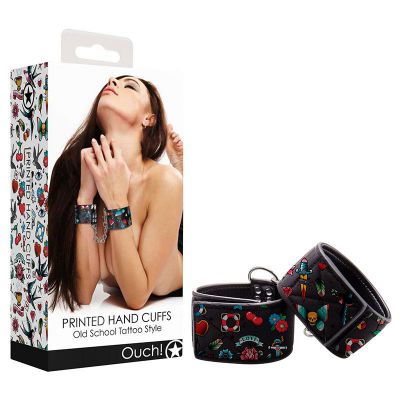 Ouch Printed Hand Cuffs
