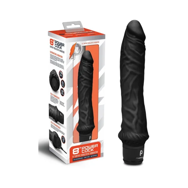 Powercock 8 inches Girthy Realistic Vibrator — image 8 of 11