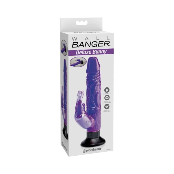 Waterproof Bunny Wall Bangers Purple Vibrator — image 10 of 19