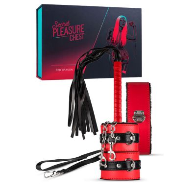 Secret Pleasure Chest Red Dragon Beginner s Bondage Set 8 Pce