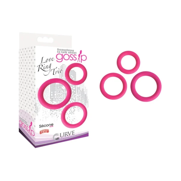 Gossip Love Ring Trio 3 Rings Set — image 11 of 14