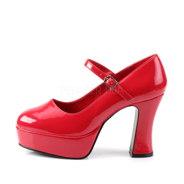 MARYJANE-50 - 4" Heel Chunky Heel Mary Jane P/F Pump — image 7 of 8