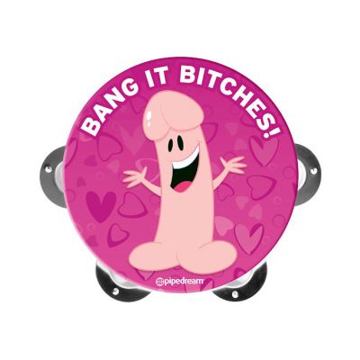 Bachelorette Party Favors Pecker Tambourine Pink